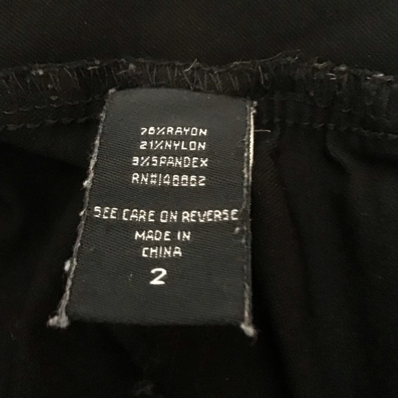 Torrid Black Pull On Pocketless Pants, Size 2 Torrid - Picture 6 of 7